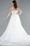 Brautkleid in Großen Größen Lang Weiß ABG128