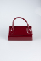 Abendtasche Lackleder Weinrot KC163