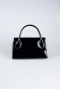 Abendtasche Lackleder Schwarz KC163