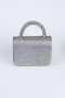Abendtasche Glitzernd Platin KC264