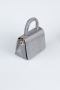Abendtasche Glitzernd Platin KC264