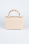 Abendtasche Leder Hautfarben KC264