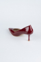 Stiletto Lackleder Weinrot AB1135