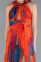Abendkleid Lang Orange ABU4901