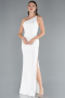 Standesamtkleid Lang Weiß ABU4891