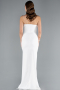 Standesamtkleid Lang Weiß ABU4891