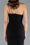 Standesamtkleid Lang Schwarz ABU4891