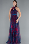 Petrolgrün Abschlusskleid Lang ABU674