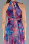 Sächsischblau Abschlusskleid Lang ABU674