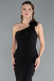 Standesamtkleid Lang Schwarz ABU4891