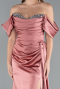 Zwiebelschale Abendkleid Satin Lang ABU2661