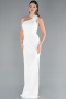 Standesamtkleid Lang Weiß ABU4891