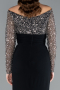 Abendkleid Lang Schwarz ABU4896