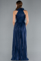 Abendkleid Lang Chiffon Marineblau ABU4811