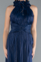 Abendkleid Lang Chiffon Marineblau ABU4811