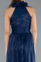 Abendkleid Lang Chiffon Marineblau ABU4811