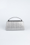 Abendtasche Laserschnitt Platin V349