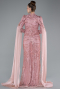 Hijab-Abendkleid Lang Puder ABU4930