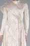 Hijab-Abendkleid Lang Beige ABU4932