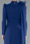 Hijab-Abendkleid Lang Azurblau ABU4934