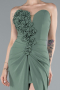 Khaki Abendkleid Lang ABU4213