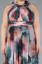 Abendkleid in Übergröße Lang Zwiebelschale ABU4902