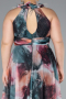 Abendkleid in Übergröße Lang Zwiebelschale ABU4902