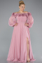 Puder Abendgarderobe İn Großen Größen Chiffon Lang ABU4131