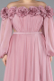 Puder Abendgarderobe İn Großen Größen Chiffon Lang ABU4131