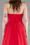 Abschlusskleid Lang Chiffon Rot ABU4966