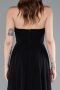 Abschlusskleid Lang Chiffon Schwarz ABU4966