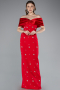 Abendkleid Lang Rot ABU5436