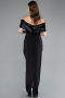 Standesamtkleid Lang Schwarz ABU4973