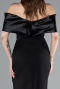 Standesamtkleid Lang Schwarz ABU4973