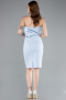 Abendkleid Kurz Eisblau ABK2306