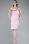 Abendkleid Kurz Puder ABK2306