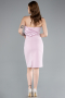Abendkleid Kurz Puder ABK2306