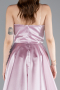 Puder Abendkleid Satin Lang ABU4561