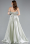 Abendkleid Lang Satin Minzgrün ABU4975