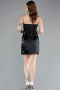 Partykleid Mini Satin Schwarz ABK2353