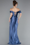 Indigo Abendkleid Lang ABU3611