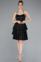 Partykleid Kurz Schwarz ABK2357