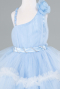 Abendkleid für Kinder Vorne Kurz-Hinten Lang Eisblau ABO114