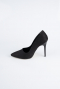 Stiletto Wildleder Schwarz ABN1140