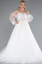 Hochzeitskleider Lang Weiß ABG118