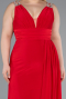 Abendkleid in Übergröße Lang Rot ABU4968