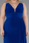 Abendkleid in Übergröße Lang Sächsischblau ABU4968