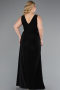 Abendkleid in Übergröße Lang Schwarz ABU4968