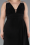 Abendkleid in Übergröße Lang Schwarz ABU4968