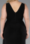 Abendkleid in Übergröße Lang Schwarz ABU4968